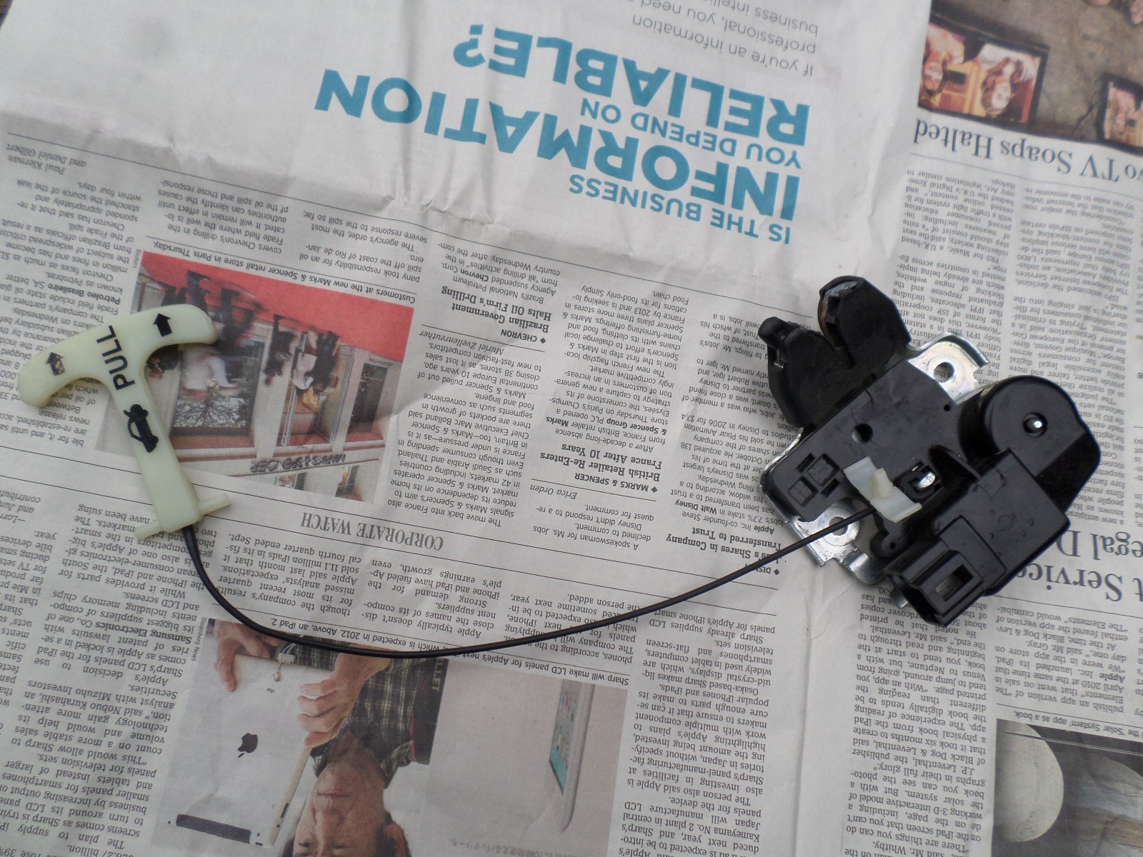 2012 ALTIMA CPE REAR TRUNK LID LOCK LATCH RELEASE ACTUATOR 08 09 10 11