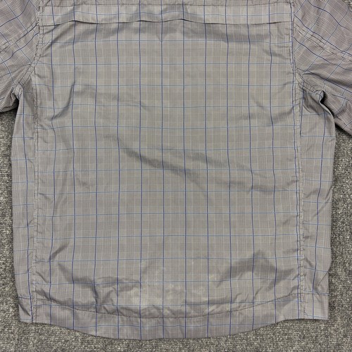 Springfield Original Jacket Mens Large Grey Plaid Windbreaker Hood Inner Pockets - Picture 20 of 24