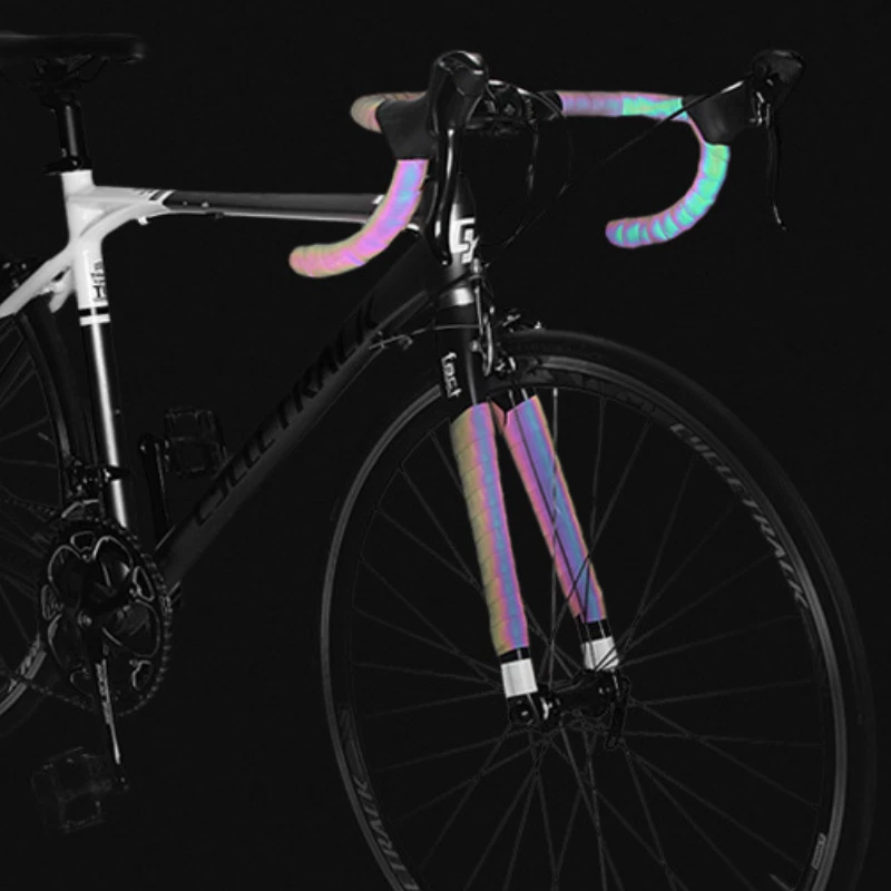 Bike Handlebar Belt Bicycle Self-adhesive Color-Changing Reflective Bar Tape DIY - Image 4 of 4