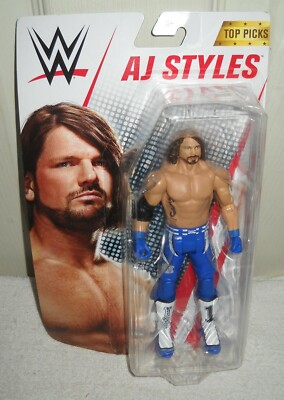 11637 NOC Mattel WWE Basic Top Picks AJ Styles Action Figure | eBay