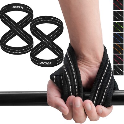 Weight Lifting Straps by RDX, Gym Straps with Cuffs, Wrist Support, Gym Straps