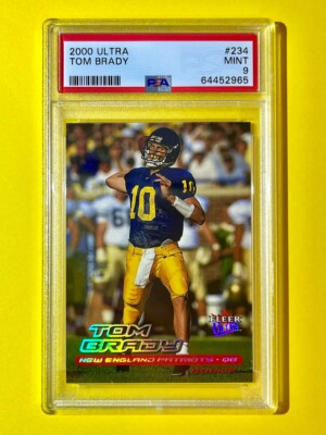 Tom Brady ROOKIE CARD 2000 FLEER ULTRA MINT CONDITION PSA INVESTMENT RC 