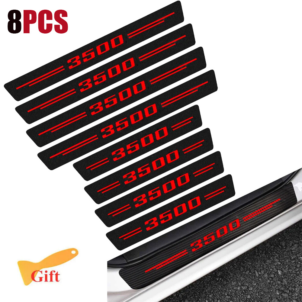 8PCS Car Door Sill Protector Anti-Scratch Stickers for Chevy Models
