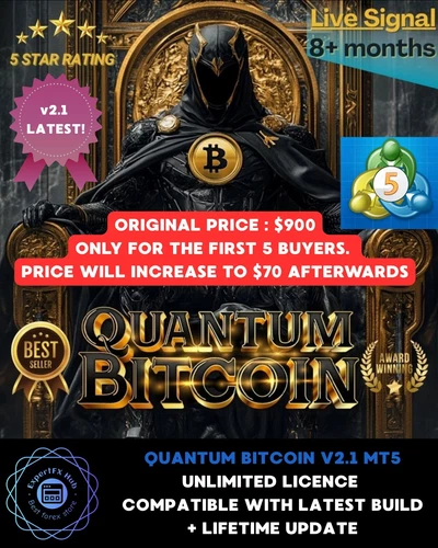 [HOT MT5 EA] QUANTUM BTC Crypto Expert Advisor Metatrader 5 unlimited v2.1