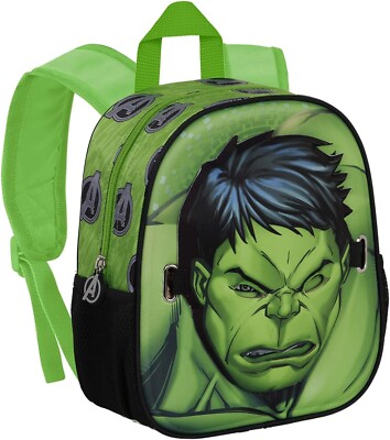 Zaino Marvel Avengers Per Bambini - Con Hulk, Iron Man E Capitan America, Blu, Taglia Unica