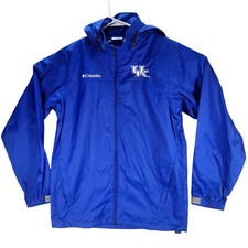 Columbia University of Kentucky Hooded Windbreaker Jacket Men's Small Full-Zip