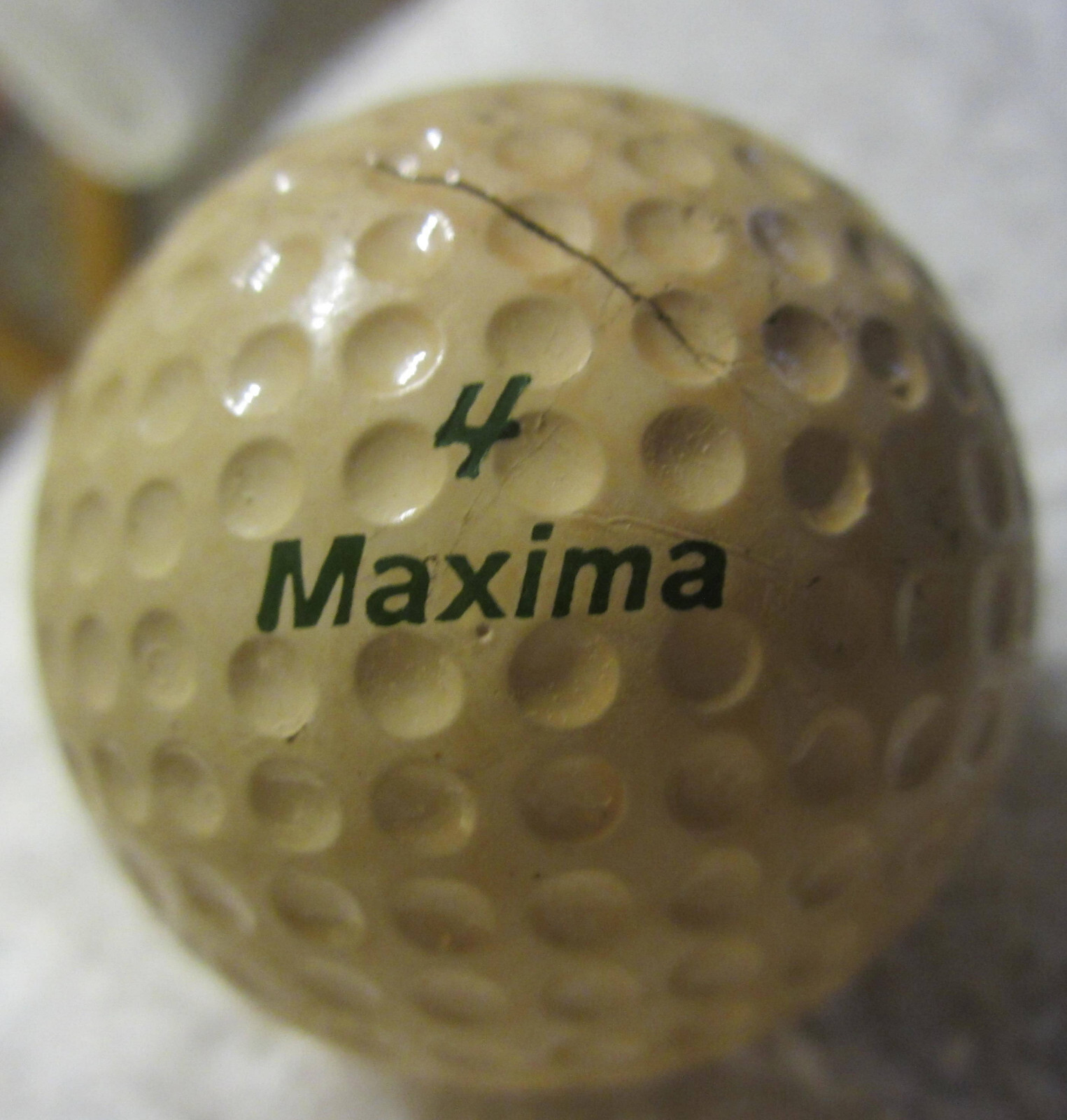 #4 First flight Maxima,VTg golf ball,green writing,rare