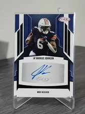 2024 Sage Low Series Ja'Varrius Johnson # A-JJ3 Black Auto Auburn University