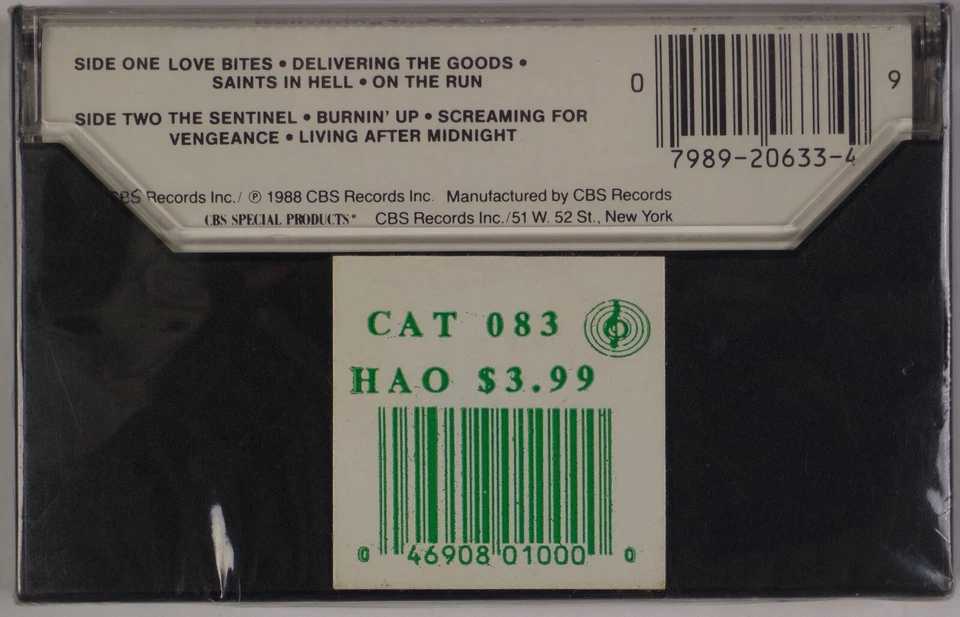 JUDAS PRIEST: Delivering the Goods SEALED Cassette Tape Rare! - Image 3 of 3