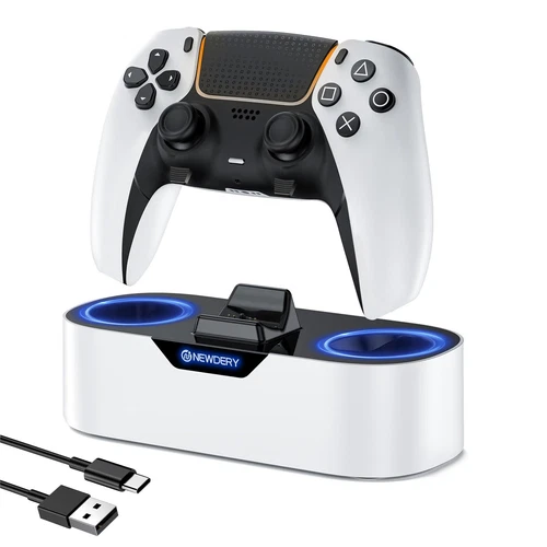 PS5 Controller Charger Station PS5 & DualSense Edge Controller Charging Stand