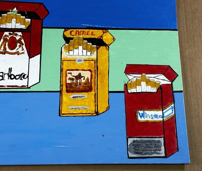cigarette box painting Original Painting Pop Art Subject Matter Cigarette Boxes