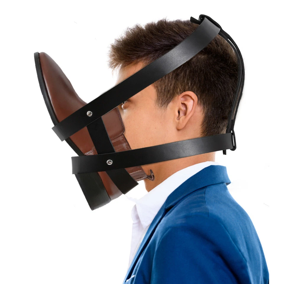 Cinturón Ajustable Adulto Pareja Bondage Accesorios Sombreros Zapatos Cuero Tocado Foto 3 de 4