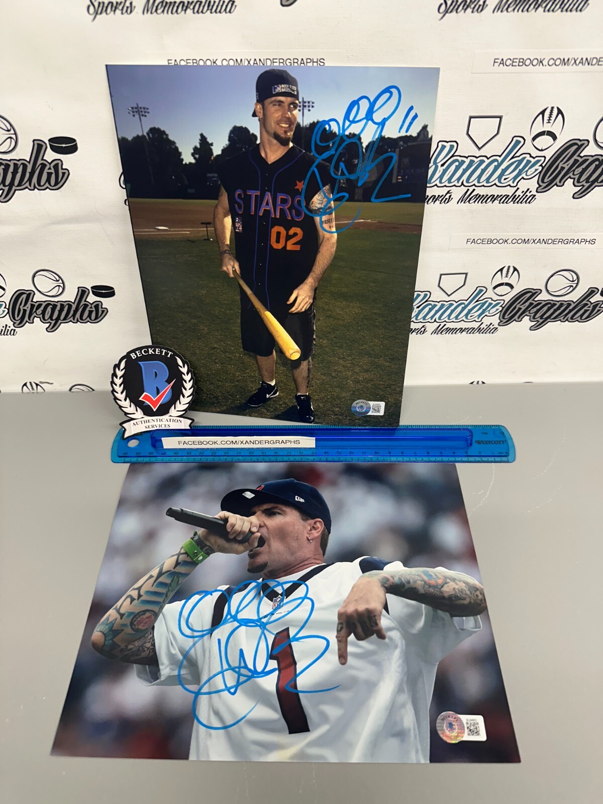 ROBERT VAN WINKLE ICE BABY TO THE EXTREME Autographed Signed Lot of (2) VANILLA ICE RAPPER 8x10 PHOTOGRAPH BECKETT BAS COA 