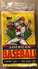 1989 Topps UK Minis American Baseball Pack Ozzie Guillen (T) Chris Sabo Reds (B)