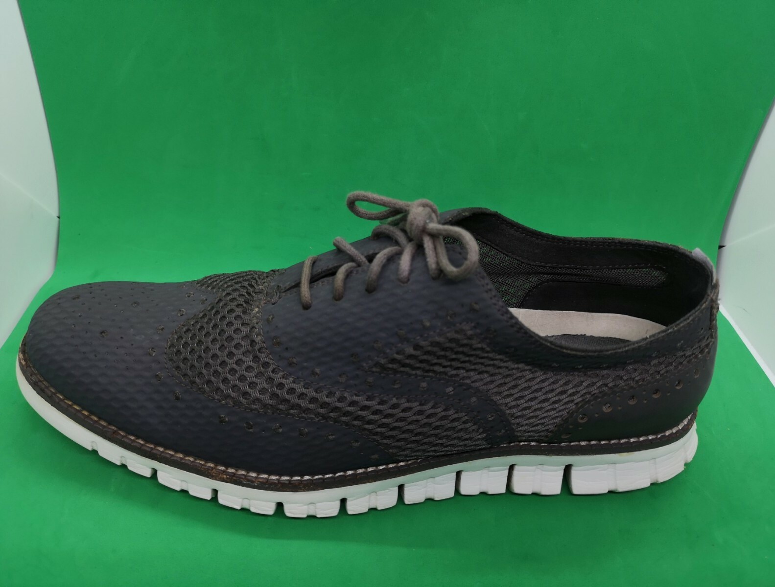 SAOLA Scarpe casual da uomo Cole Haan ZeroGrand C22406 grigio viola Oxford a coda di rondine taglia 9 5 M