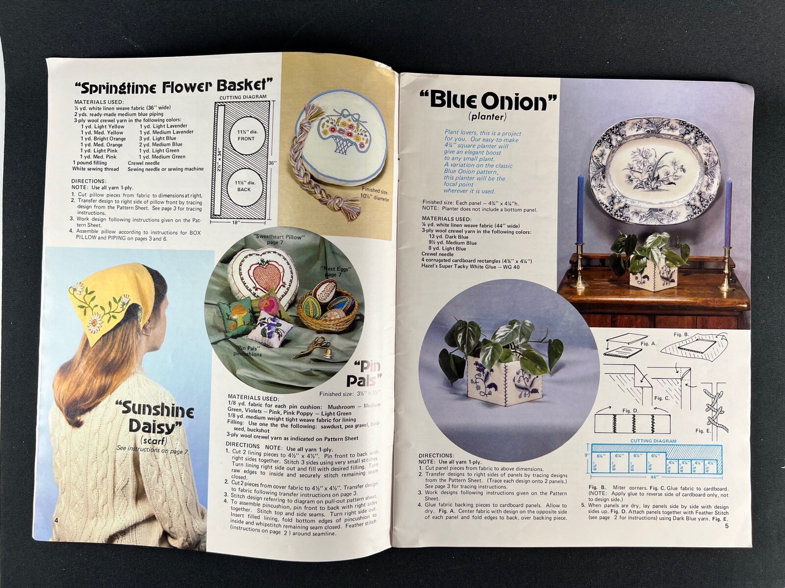 VTG 1977 Hazel Pearson Handicrafts TODAY’S CALIFORNIA CREWEL Book Cottagecore