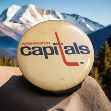 Washington Capitals NHL Vintage Hockey Pin-Back Button 