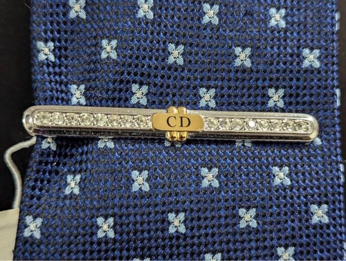 Christian Dior Men's Tie Clip No.2071 Silver, 5.5cm, Unused, Authentic 9929AK - Picture 7 of 7