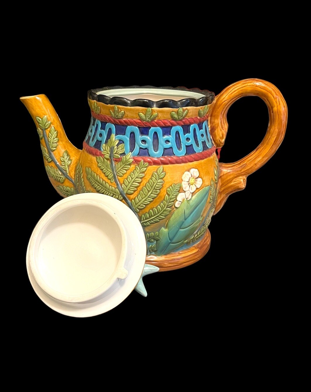 House of Hatten Peggy Fairfax Herrick Teapot Bird And Garden Ceramic