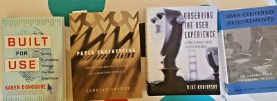 Lot of 4 books on Digital User Experience  - like new