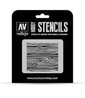 Vallejo Hobby Stencils: Wood Texture Num. 2 Scale 1/35 125X125Mm