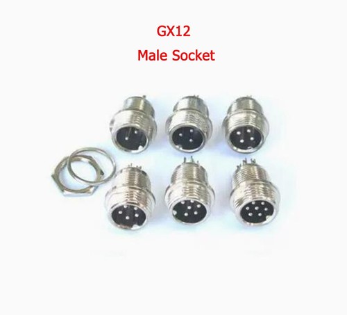 GX12-2Pin/3Pin/4Pin/5Pin/6Pin/7Pin Aviation Plug Socket Male/Female Connector - Picture 5 of 23