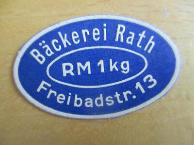 (10266) Reklamemarke - Bäckerei Rath, Freibadstr.
