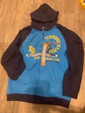 Boys blue Urban pipeline zipper Hoodie Size 14/16