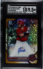 2022 Bowman Chrome Prospects #CPA-EQ Edgar Quero Auto  Gold Shimmer 49/50