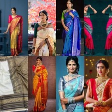 Women's Banarasi Silk saree with Running Blouse