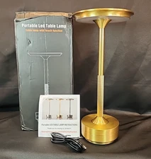 LED Desk Lamp Touch Dimmable Bar Table Bedside Night Light USB Rechargeable