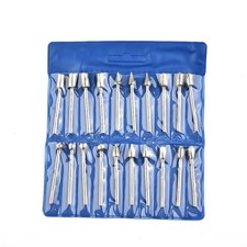 20 Pcs 120 Grit Electroplated Diamond Burr Drill Bit Set Rotary Grinding Tools