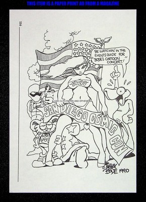 Mark Bode Comic 1990 Trade Print Magazine Ad Poster ADVERT