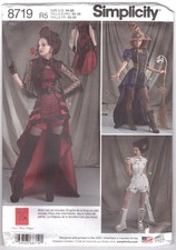 Simplicity 8719 Misses Cosplay Costume Size 14-22 UNCUT