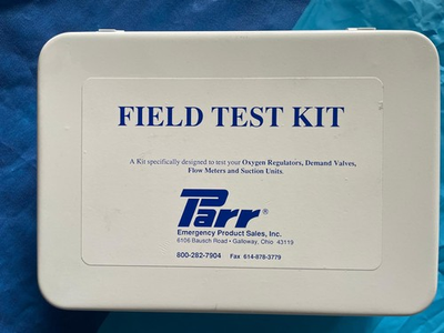 #ad FIELD TEST KIT FOR OXYGEN REGULATORS DEMAND VALVES SUNCTION UNITS AND FLOW ME $350.00