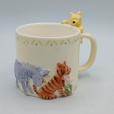Vintage Disney Winnie the Pooh 3D Childs Mug Piglet Eeyore Tigger Cup Charpente