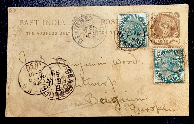 1899 British East India Postcard - Stk 137