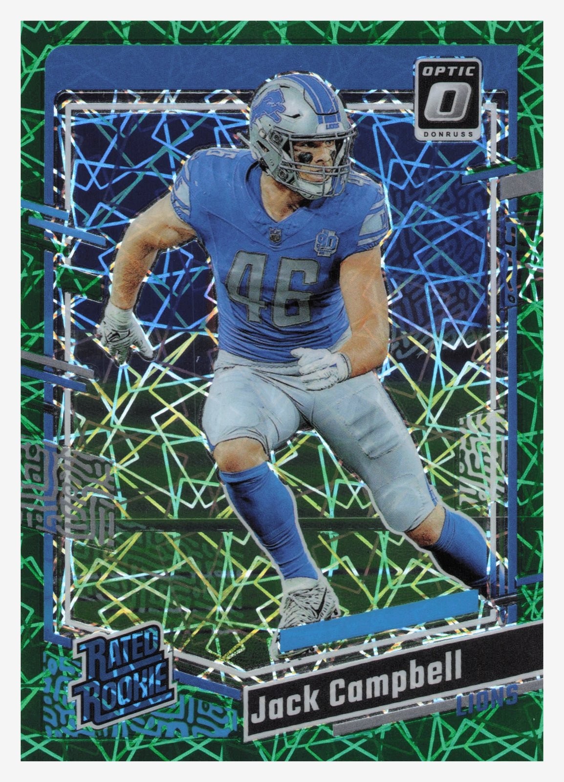 2023 Panini Donruss Optic Jack Campbell RC #235 Green Velocity Rated Rookie Lion
