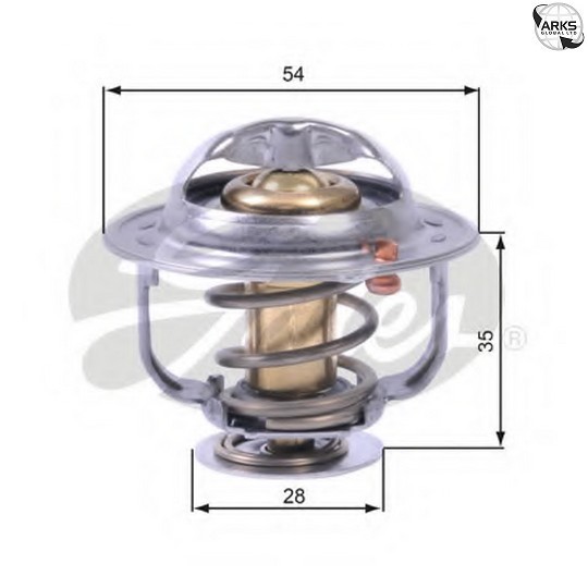 Coolant Thermostat fits CHEVROLET CRUZE J300 2.0D 2009 on LLW Gates 96440407 New - Image 11