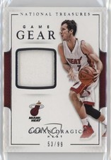 2016-17 Panini National Treasures Game Gear 53/99 Goran Dragic #27 10jq