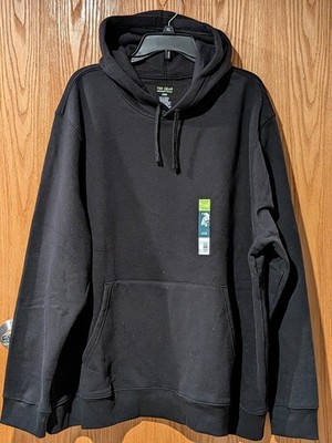 New Men's Big & Tall Tek Gear Hoodie Sweatshirt sz 2XB Black -5660