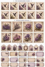 Lavender Cute Junk Journal Embellishments Scrapbook USA