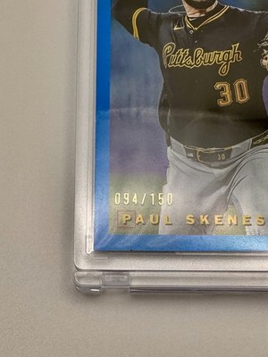 2026 Topps Series 1 Paul Skenes /150 Blue ProFiles by Ken Griffey 