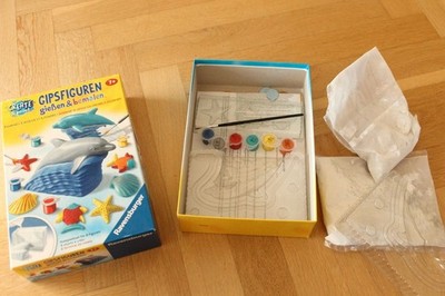 Ravensburger Gips-figuren gießen und bemalen Delfin ravensburger basteln
