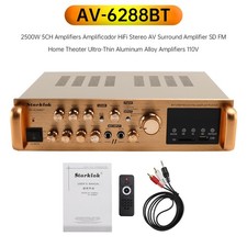 2500W 5CH Amplifiers Amplificador HiFi Stereo AV Surround SD FM Home Theater