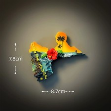 Guadeloupe Caribbean Sunset 3D Fridge Magnets Travel Souvenirs Home Office Decor