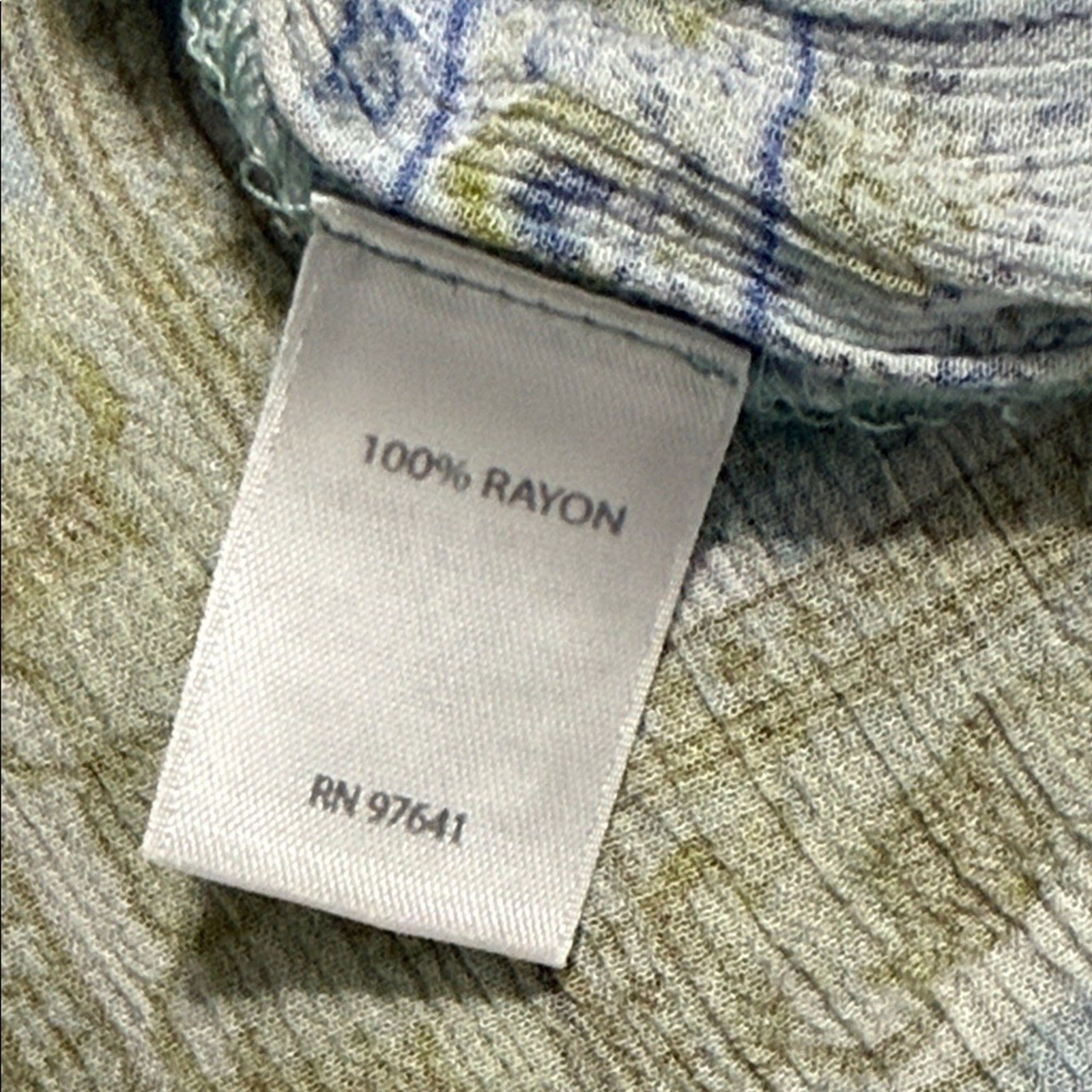 J. Jill women's medium split neck patchwork print… - image 6