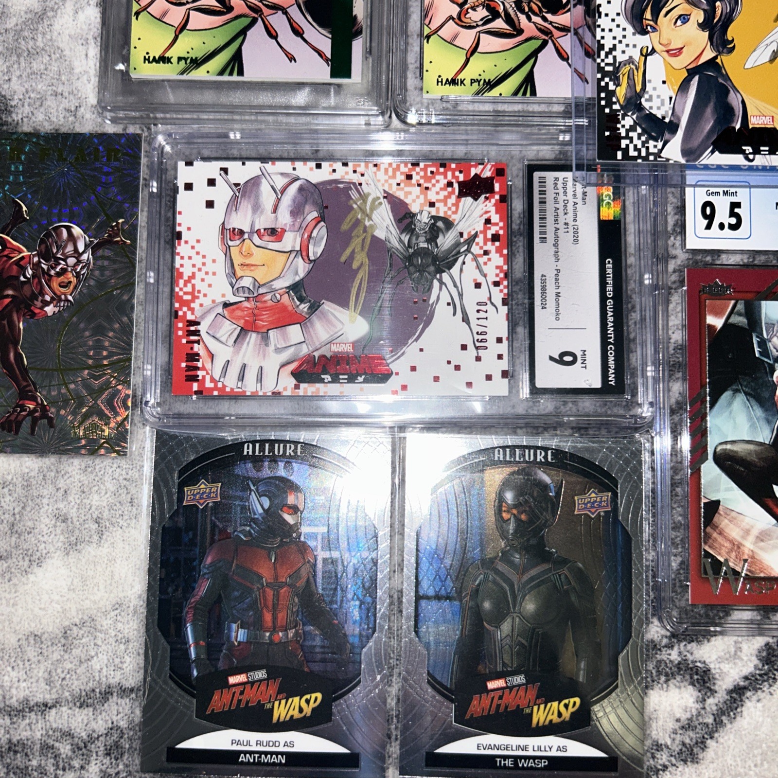 Marvel cards ANTMAN & WASP Anime Momoko Autos Avengers PSA 10 CGC graded slabs view 5