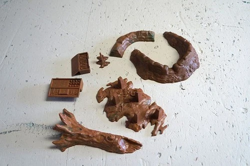 VINTAGE MARX WWII HP BATTLEGROUND ACCESSORIES