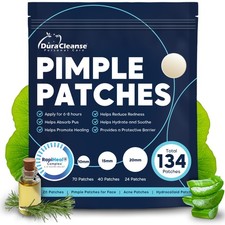 Patches for Face - 134 Count Hydrocolloid Acne Patches - Zit, Blemish